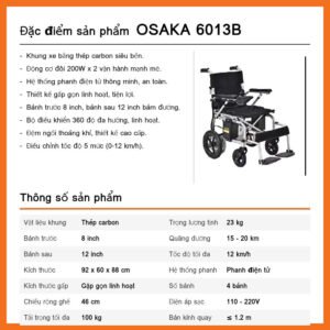 Xe lăn điện OSAKA-6013B