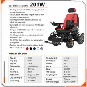 sản phẩm xe lăn 201W