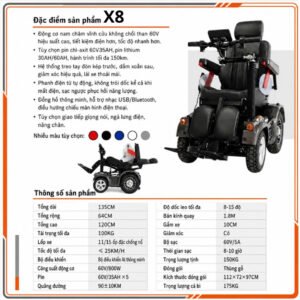 Xe lăn điện X8