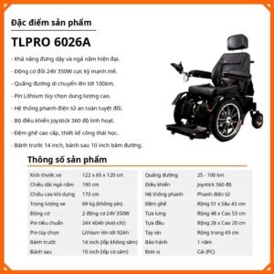 Xe lăn điện TLPRO 6026A