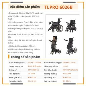Xe lăn điện TLPRO 6026B